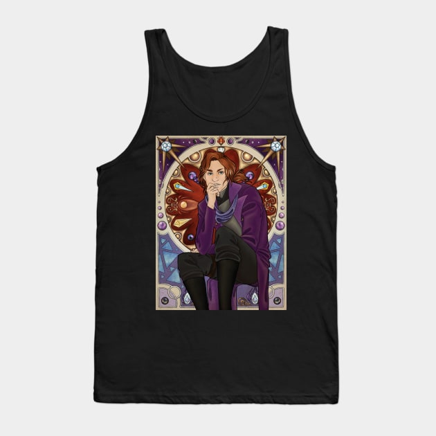 Wizard Art Nouveau Poster Tank Top by entityredacted